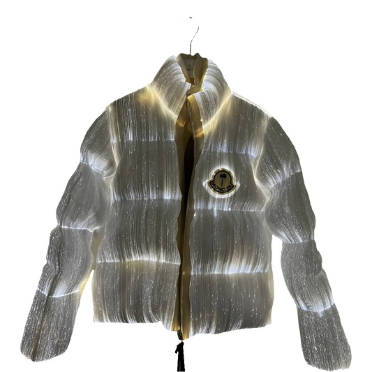 Moncler Maya 70 by Palm Angels Jacket Bright White