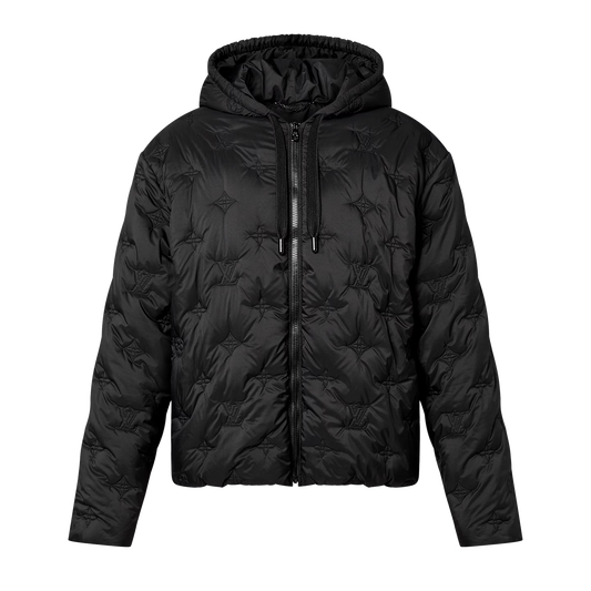 Blouson Monogram matelassé à capuche